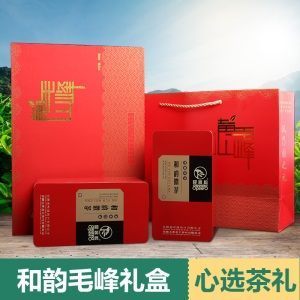 迎客松茶叶绿茶 黄山毛峰 黄山原产地年货礼盒装毛尖茶