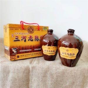 三河古镇特产同乐米酒三河老陈酿450MLX2坛甜糯米酒农家自酿新品