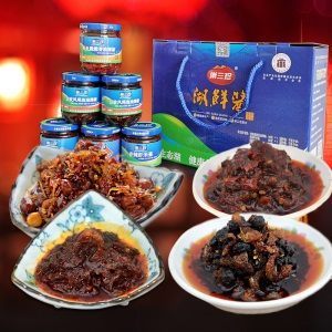 巢三珍厂家湖鲜酱礼盒巢湖特产银鱼虾米凤焖酱送礼佳品调味酱礼包