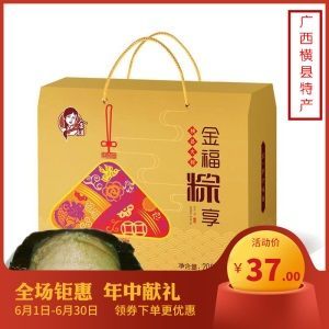广西特产 大肉粽鲜肉粽绿豆棕广西横县金姐大粽粽子 五花肉棕送礼