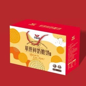 送礼盒草原情脆饼散装内蒙特产饼干鲜奶和面原味牛奶味早餐3斤装