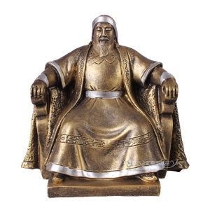 成吉思汗雕像古铜色树脂摆件摆设装饰品蒙古族特色工艺纪念品礼品