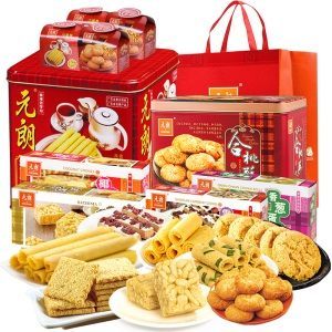 元朗 零食大礼包 饼干礼盒鸡蛋卷桃酥老少皆宜2184g