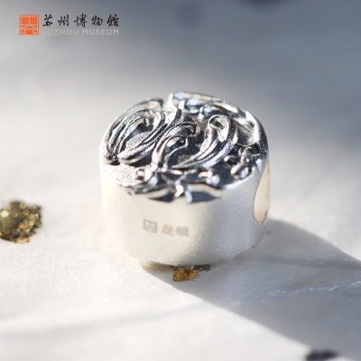 苏州博物馆 福报三多吊坠999足银纯银转运开运银饰新款转运开运