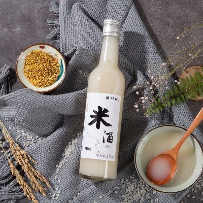 苏州桥米酒桂花酒水蜜桃桂花酿糯米酒少女低度晚安甜酒0.5度375ML