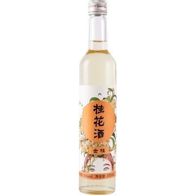 桂花酒苏州桥金桂清酒男女士低度花酒300ml6度新品母亲节太湖特产
