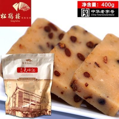 松鹤楼桂花赤豆糕400g苏州特产传统年货年糕老字号点心礼盒