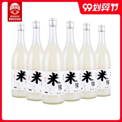 女生酒苏州桥米酒桂花米露少女微醺甜酒750ml桂花酿糯米酒晚安酒