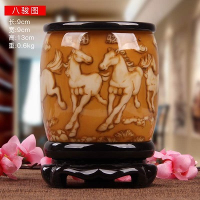 13公分 黄古八骏