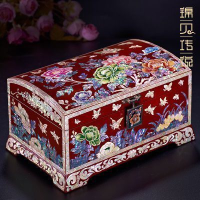 D-006中款按扣公主欧式收纳盒