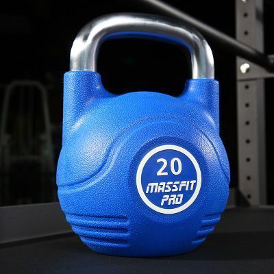 蓝色PU壶铃20KG单只