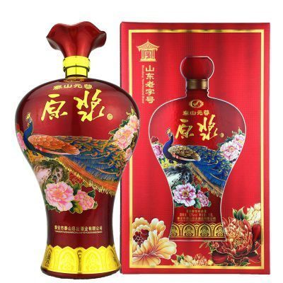 泰安特产泰山元尊坛子酒3斤礼盒