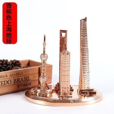 （中号新款套装）香槟色上海地标