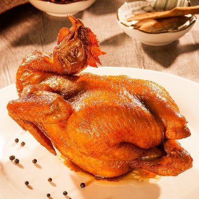 月亮八珍 哈尔滨老式烧鸡扒鸡香乡鸡东北特产熟食熏酱鸡肉700g