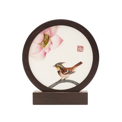 绯花与山鸟（吐蕊）