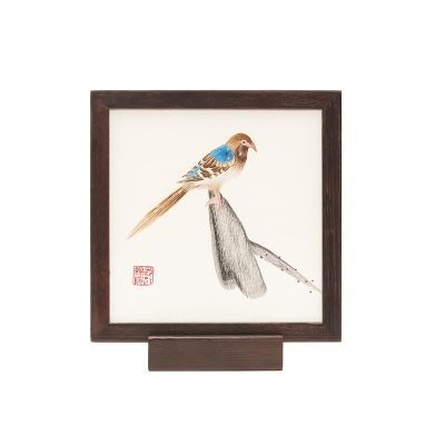 莲与山鸟（单叶）