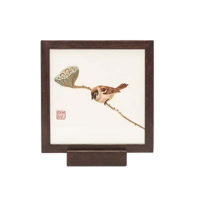 莲与山鸟（莲子）