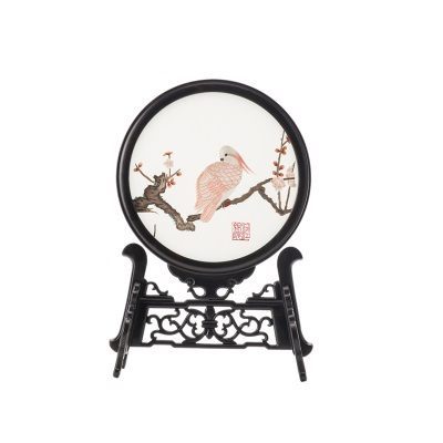 架圆花鸟（桃花鹦鹉）