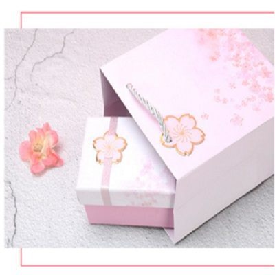 粉色礼盒礼袋 送的