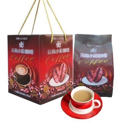 云南特产 云帝3合1小粒种咖啡 原味咖啡礼盒1050g(210gX5袋）