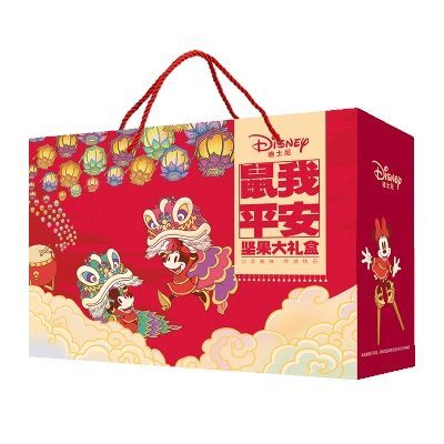 迪士尼鼠我平安坚果零食大礼包组合袋装混合干果零食礼盒992g
